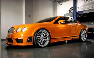 Bentley Continental GT Lowered Black Bison by Wald on DPE Wheels 2014 года